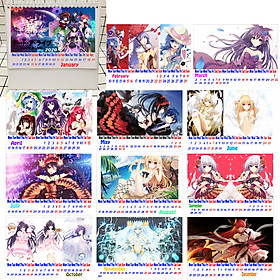 LỊCH BÀN 2020 DATE A LIVE 12 TỜ 