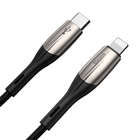 Dây cáp sạc nhanh 18W USB Type C USB C to lighting cho iPad iPhone hiệu Baseus Horizontal (trang bị đèn LED, sạc nhanh chuẩn PD 18W, Công nghệ chống đứt SR) - hàng nhập khẩu