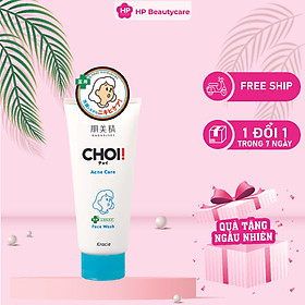 Sữa Rửa Mặt Chăm Sóc Da Mụn Kracie Hadabiei Choi Acne Care Facial Wash 110g