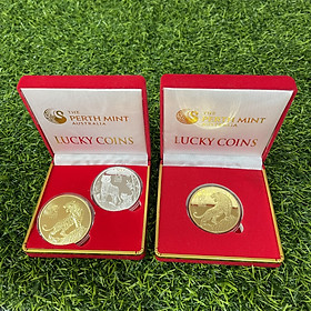 Cặp xu úc hình con cọp lì xì tết