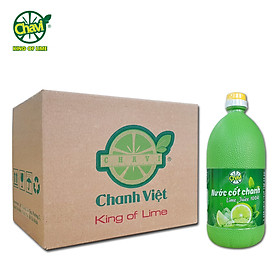 Chavi - Nước cốt chanh 100A (Thùng 6 chai)