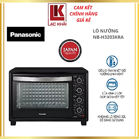 Mua Lò Nướng Panasonic NB-H3203KRA (32 L) - Công suất 1500W - Hai thanh nhiệt trên dưới - 6 chức năng nướng - Khoang lò thép không gỉ - Phụ kiện nướng - Hàng chính hãng - Bảo hành chính hãng 12 tháng