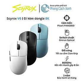 Mua Chuột không dây siêu nhẹ Scyrox V6 - Đi kèm dongle 8K - Hàng Chính Hãng