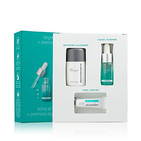 Dermalogica Bộ Sản Phẩm ACTIVE CLEARING CLEAR + BRIGHTEN Giúp Cải Thiện Mụn Làm Sáng Da Bao Gồm Daily Microfoliant Age Bright Clearing AGE Bright Spot Fader