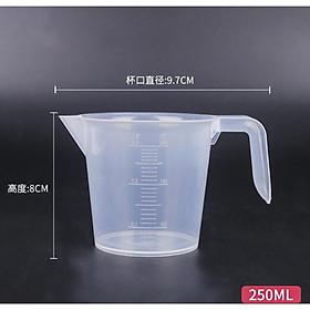 Mua CA LY ĐONG NHỰA ĐỊNH LƯỢNG CHIA VẠCH 250ML - 500ML - 1000ML (Chất dày  bền  đẹp)