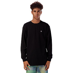 5THEWAY 5TW/RTW LS TRADITIONAL FIT TEE in ALL BLACK aka Áo Thun Đen Tay Dài Logo Đen