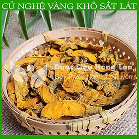 Củ Nghệ Vàng khô sắt lát gói 1kg