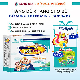 Ống uống tăng đề kháng cho bé ThymoZinC BobBaby Dân Khang giúp bé khỏe mạnh ăn ngon miệng tăng sức đề kháng hôp 20 ống