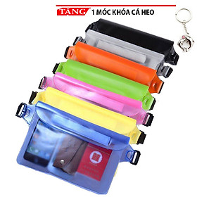 Mua Túi đựng điện thoại chống nước đi biển đeo chéo khổ lớn TR33 Tặng móc khóa cá heo