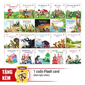 Combo Vòng Xâu Tủ Sách Cổ Tích + Ngụ Ngôn Thế Giới (Trọn Bộ 4 Cuốn) - Tặng 1 Cuốn Flash Card