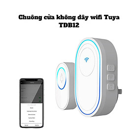 Chuông Cửa Không Dây Wifi Tuya TBD12 Thông Minh Báo Khách Về Điện Thoại 