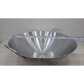 Mua Chảo inox cao cấp 2 quai nhám size 50cm  55cm chuyên dùng nhà hàng