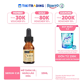 Serum C15 dưỡng sáng mờ thâm, ngăn ngừa lõa hóa Acnes Lab C15 Serum 15ml