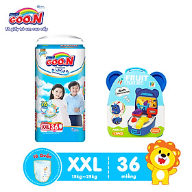 Tã Quần Goo.n Premium Cao Cấp Gói Cực Đại Size XXL36 (36 Miếng) + Tặng Bộ đồ chơi vali trái cây (nhiều màu)