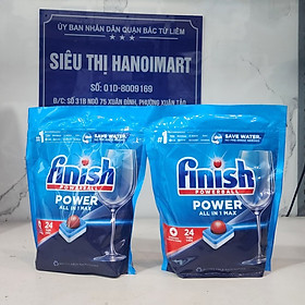 Túi 48 viên rửa chén Finish All In1 Max Dishwasher Tablets Soda PTT09440