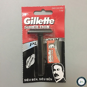 Dao Cạo Dâu Gillette Super Thin, Siêu Bén, Siêu Bền + Tặng Kèm Lưỡi Dao Lam