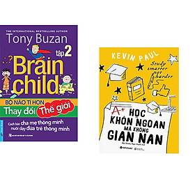 Combo 2 cuốn sách: Tony Buzan - Bộ Não Tí Hon Thay Đổi Thế Giới (Tập 2) + Học Khôn Ngoan Mà Không Gian Nan