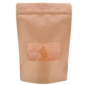 Mua Túi giấy Kraft nâu zipper cửa sổ nhỏ 12x17cm (1kg)