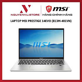 Mua Laptop MSI Prestige 14Evo (B13M-401VN) (i5 13500H/16GB RAM/512GB SSD/14.0 inch FHD+ /Win11/Bạc/Vỏ nhôm) - Hàng Chính Hãng