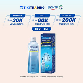 Dung dịch rửa mũi tiện dụng Rohto NoseWash (Bình thay thế) 400ml