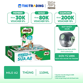 Thùng 48 Hộp Sữa Nestlé MILO A2 MỚI (110ml / Hộp)