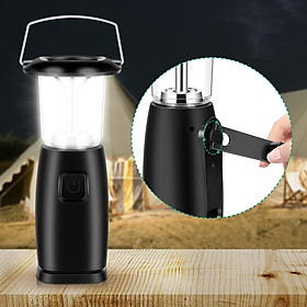 Đèn cắm trại có thể sạc lại Lanter Solar Campsite, đèn pin LED với ba chế độ sạc và 6 viên ngọc đèn LED ánh sáng cao để cắm trại, làm việc, săn bắn, câu cá, đi bộ đường dài