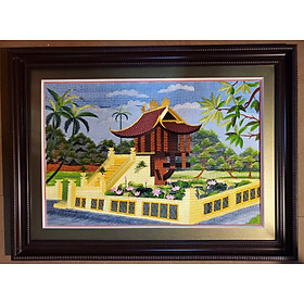 Mua Tranh thêu – Chùa một cột Hà Nội ( chùa diên hựu )