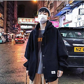 Áo Hoodie Nỉ  Bông Khoác Khuy ( unisex nam nữ đều mặc được)