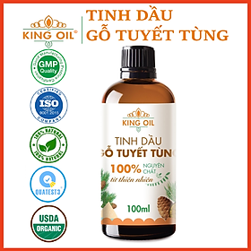 Tinh dầu gỗ Tuyết Tùng/Hoàng Đàn (Cedarwood Essential Oil ) nguyên chất từ thiên nhiên, xông phòng, khử mùi, thơm phòng, đuổi muỗi - KingOil