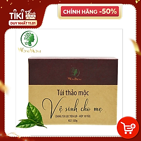 Thảo mộc vệ sinh cho mẹ, xông vùng kín thơm tho, se khít Wonmom ( 10 Túi/Hộp )