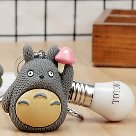 Móc Khóa Totoro Đèn Cầm Nấm