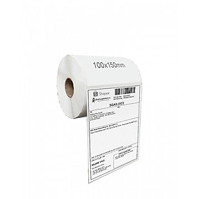 Cuộn Giấy In Nhiệt Mã Vạch Decal Nhãn Dán Khổ 15x10 cm - Hàng Chính Hãng