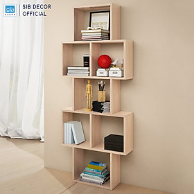 Mua Kệ Gỗ Treo Tường 7 Ngăn Đơn Giản Mà Đẹp Thương Hiệu SIB Decor KT518