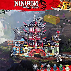 Đồ chơi lắp ráp - Đền Airjitzu - LEDUO 76013 - Ninja Thunder Swordman - Lắp ráp xếp hình nhân vật cho bé