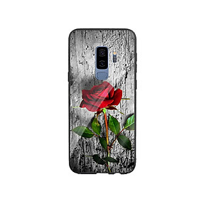 Ốp Lưng Kính Cường Lực cho điện thoại Samsung Galaxy S9 Plus - Rose 09