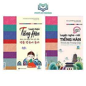 [Download Sách] Combo 2 Cuốn Tự Học Tiếng Hàn: Luyện Nghe Tiếng Hàn Cho Người Mới Bắt Đầu + Luyện Nghe Nói Tiếng Hàn Trình Độ Trung Cấp