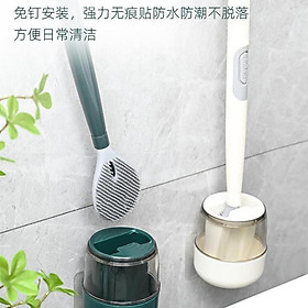 Cọ bồn cầu silicon, chà toilet nhà vệ sinh cọ đa năng cao cấp