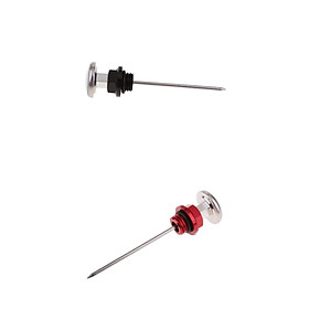 14.5cm Oil Tank Dipstick W/Temperature Gauge for 110 125cc Scooter Black+Red