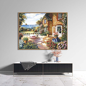Mua Tranh canvas phong cách sơn dầu - Phong cảnh Trước sân - PC010