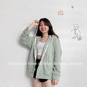 Áo khoác basic Zip trơn Unisex,  áo khoác nỉ basic Zip trơn Unisex dáng rộng phong cách Hàn Quốc, Áo khoác nỉ hoodie trơn Unisex - Hoodie zip form rộng dáng suông basic ulzzang nam nữ