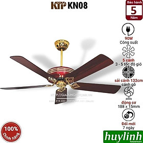 Mua Quạt trần cánh gỗ Kim Thuận Phong KTP KN08 - Hàng chính hãng