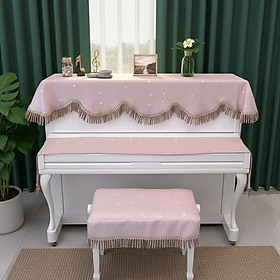 Khăn phủ đàn piano cơ đàn piano điện tử 88 phím sang trọng cổ điển trang trí giáng sinh noel năm mới Tết sinh nhật - Hàng chính hãng
