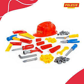 Bộ đồ chơi dụng cụ kỹ thuật 74 chi tiết - Polesie Toys - Đỏ (Mẫu ngẫu nhiên)