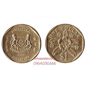 Mua Đồng xu 1 dollar Singapore phiên bản cũ  1 trong những đồng xu mang lại may mắn nhất thế giới