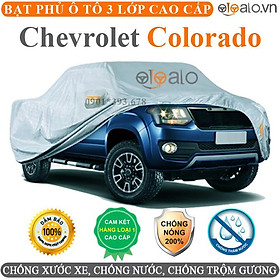 Bạt phủ xe ô tô Chevrolet Colorado vải dù 3 lớp CAO CẤP BPXOT