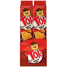 Bánh Khoai Tây Nướng Tok Vị Bò BBQ (Hộp 10 Gói x 38,5g)