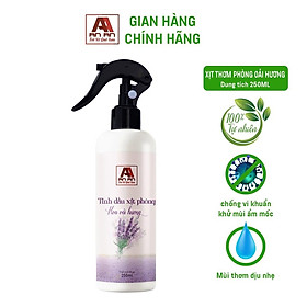 Xịt phòng tinh dầu Oải Hương Lavender An An 250ml khử mùi đuổi muỗi hương