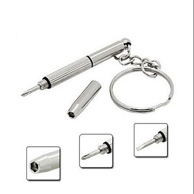 ( combo 10 chiếc ) Móc Khóa Tua Vít mini đa năng sửa chữa kính, đồng hồ, điện thoại (6cm x 0,5cm)