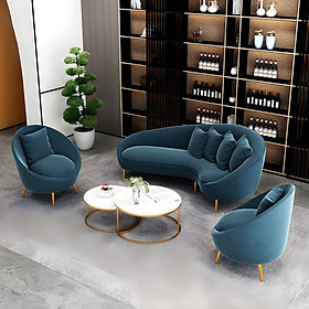 Bộ sofa phòng khách hình bán nguyệt BMSF08 Juno Sofa phong cách Châu Âu hiện đại 