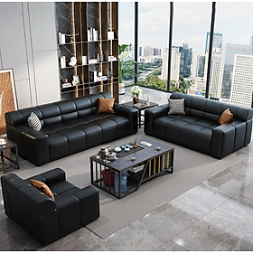 Mua Bộ sofa bọc da văn phòng cao cấp Juno Sofa kèm ghế đơn HVPCT-15